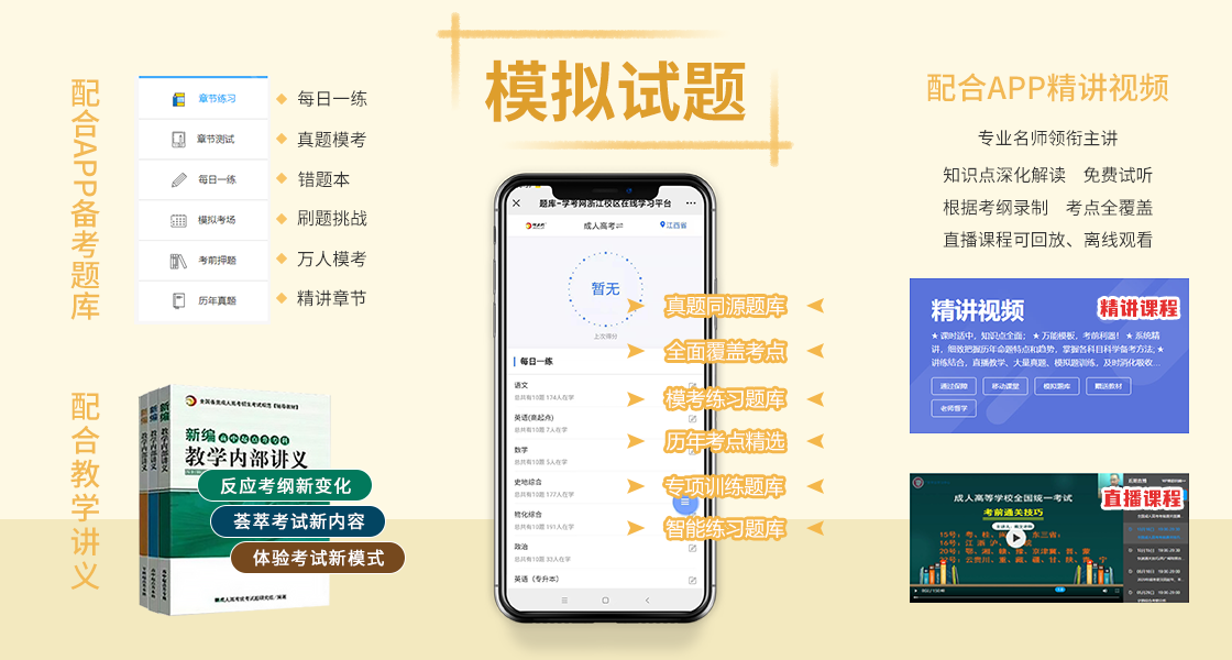 廣東成人高考考前復習資料！