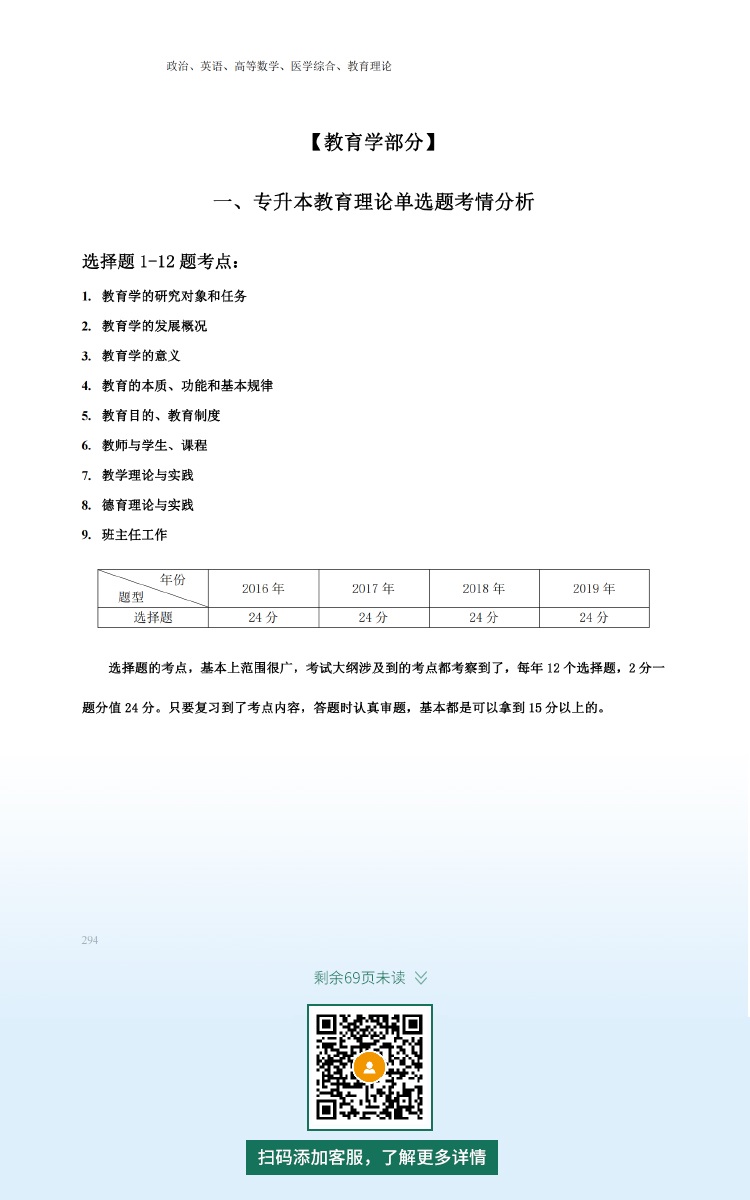 2021年深圳專升本成人高考復習資料：教育理論科目（電子版，可下載）
